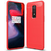 Flexi Slim Carbon Fibre Case for OnePlus 6 - Brushed Red